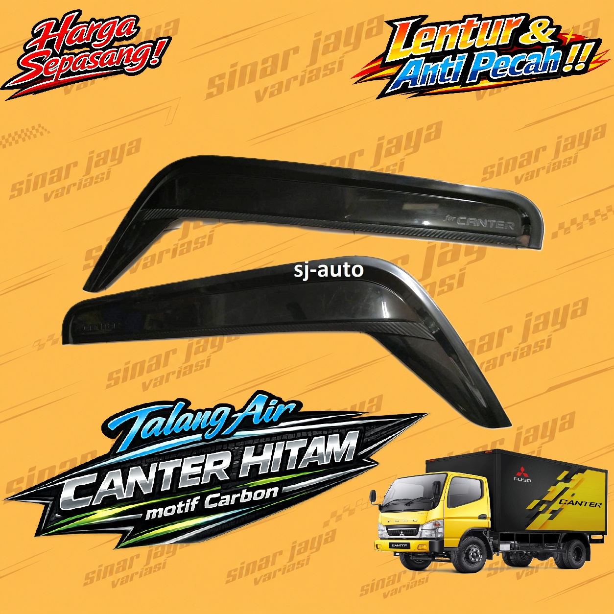Talang Air Canter model giga Jumbo Carbon Hitam